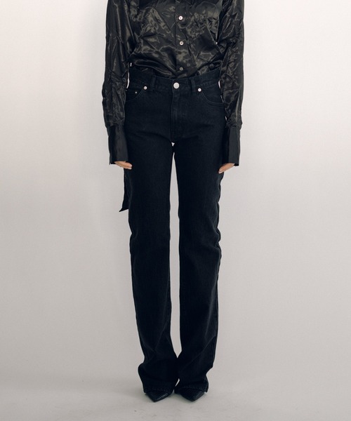 KEISUKEYOSHIDA（ケイスケヨシダ）の「Denim Pants（デニムパンツ・レディース・インディゴブルー/ブラック・L/M）」の8枚目の写真