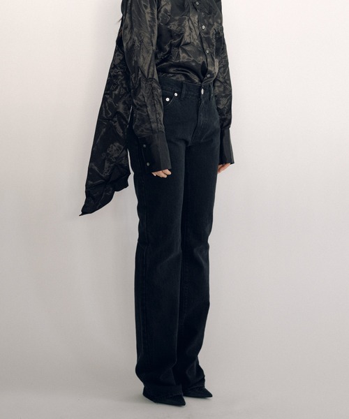 KEISUKEYOSHIDA（ケイスケヨシダ）の「Denim Pants（デニムパンツ・レディース・インディゴブルー/ブラック・L/M）」の9枚目の写真