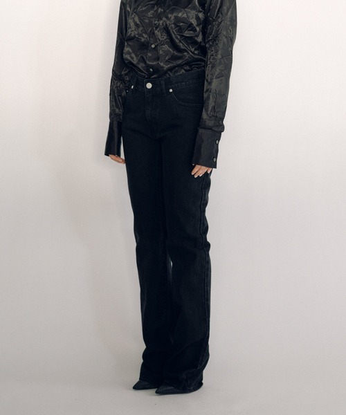KEISUKEYOSHIDA（ケイスケヨシダ）の「Denim Pants（デニムパンツ・レディース・インディゴブルー/ブラック・L/M）」の10枚目の写真