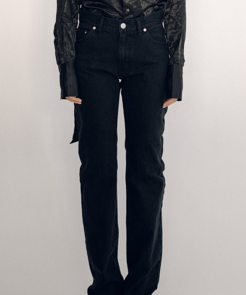 KEISUKEYOSHIDA（ケイスケヨシダ）の「Denim Pants（デニムパンツ・レディース・インディゴブルー/ブラック・L/M）」の12枚目の写真