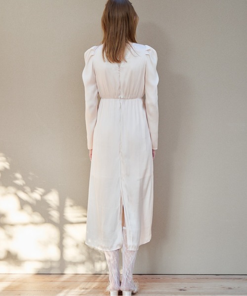 etre loin(エトルワン)の「Tulip embroidered dress(ドレス・レディース・ブラック/ホワイト/ピンクベージュ・M)」の12枚目の写真