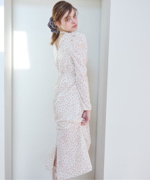 etre loin（エトルワン）の「Tulip embroidered dress（ドレス・レディース・ブラック/ホワイト/ピンクベージュ・M）」の19枚目の写真
