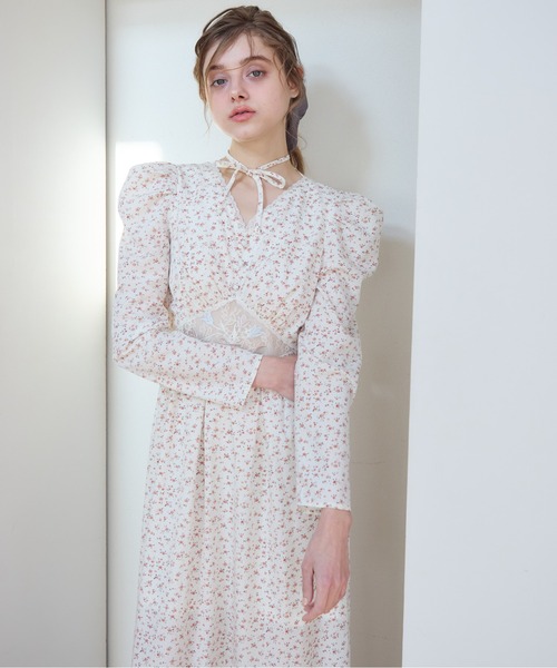 etre loin(エトルワン)の「Tulip embroidered dress(ドレス・レディース・ブラック/ホワイト/ピンクベージュ・M)」の18枚目の写真