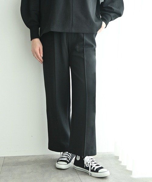 Brown&Street(ブラウンアンドストリート)の「センターシームポンチパンツ(スウェットパンツ・レディース・ブラック/ヘザーグレー・FREE)」の20枚目の写真