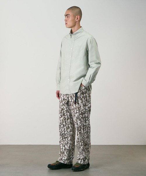 Gramicci(グラミチ)の「CLASSIC OXFORD COOLMAX SHIRT / クラシックオックスフォードクールマックスシャツ Gramicci グラミチ(シャツ/ブラウス・メンズ・ホワイト/ライム・S/M/L/XXL/XL)」の4枚目の写真