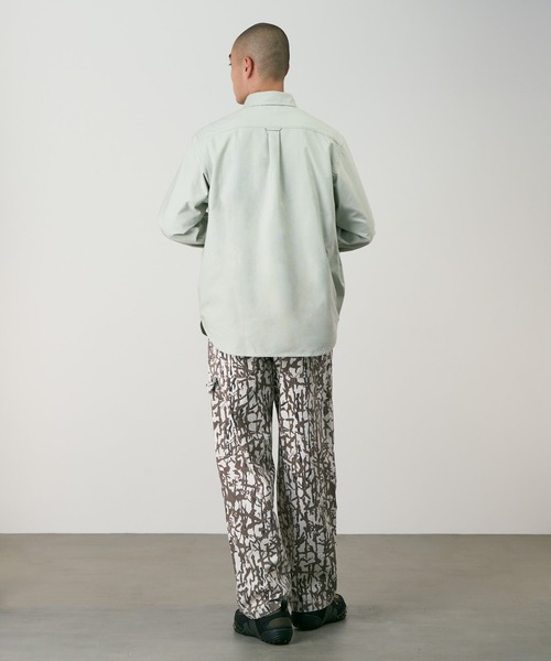 Gramicci(グラミチ)の「CLASSIC OXFORD COOLMAX SHIRT / クラシックオックスフォードクールマックスシャツ Gramicci グラミチ(シャツ/ブラウス・メンズ・ホワイト/ライム・S/M/L/XXL/XL)」の5枚目の写真