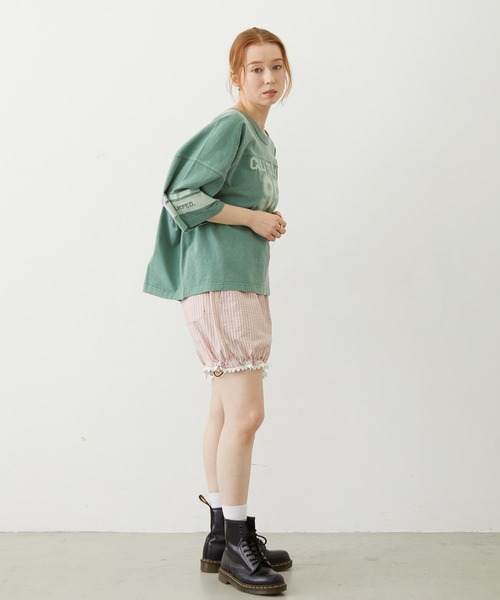 MILKFED.(ミルクフェド)の「95 FOOTBALL TEE(Tシャツ/カットソー・レディース・オレンジ/ネイビー/グリーン・ONE SIZE)」の16枚目の写真