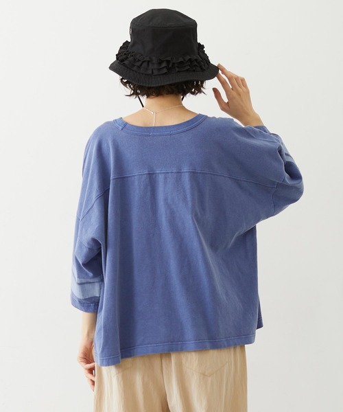 MILKFED.(ミルクフェド)の「95 FOOTBALL TEE(Tシャツ/カットソー・レディース・オレンジ/ネイビー/グリーン・ONE SIZE)」の19枚目の写真