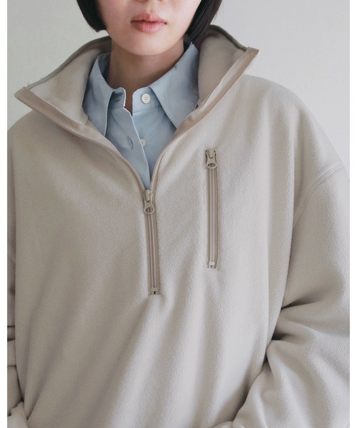 anuke（アンヌーク）の「Fleece 2way Onepiece（ワンピース・レディース・オートミール/チャコールグレー・38inch/36inch）」の22枚目の写真