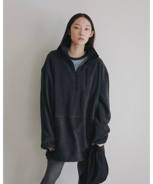 anuke（アンヌーク）の「Fleece 2way Onepiece（ワンピース・レディース・オートミール/チャコールグレー・38inch/36inch）」の13枚目の写真