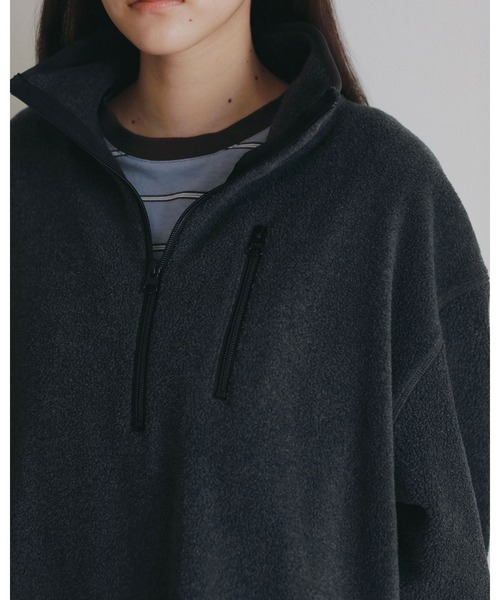 anuke（アンヌーク）の「Fleece 2way Onepiece（ワンピース・レディース・オートミール/チャコールグレー・38inch/36inch）」の14枚目の写真