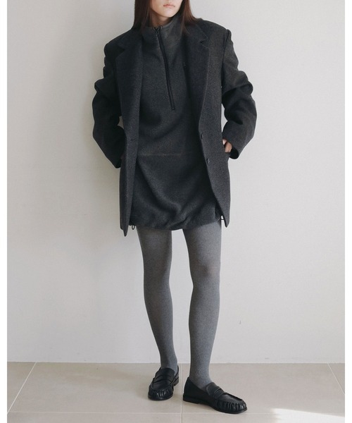 anuke（アンヌーク）の「Fleece 2way Onepiece（ワンピース・レディース・オートミール/チャコールグレー・38inch/36inch）」の17枚目の写真