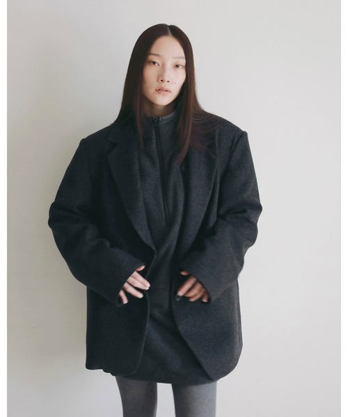 anuke（アンヌーク）の「Fleece 2way Onepiece（ワンピース・レディース・オートミール/チャコールグレー・38inch/36inch）」の6枚目の写真