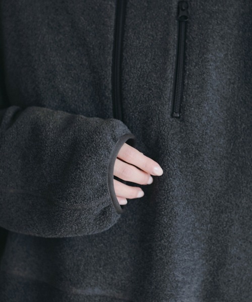 anuke（アンヌーク）の「Fleece 2way Onepiece（ワンピース・レディース・オートミール/チャコールグレー・38inch/36inch）」の8枚目の写真