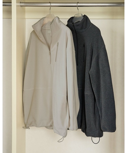 anuke（アンヌーク）の「Fleece 2way Onepiece（ワンピース・レディース・オートミール/チャコールグレー・38inch/36inch）」の9枚目の写真