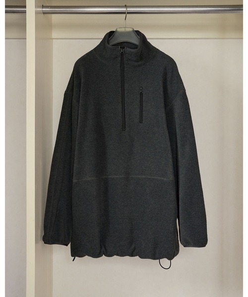 anuke（アンヌーク）の「Fleece 2way Onepiece（ワンピース・レディース・オートミール/チャコールグレー・38inch/36inch）」の4枚目の写真