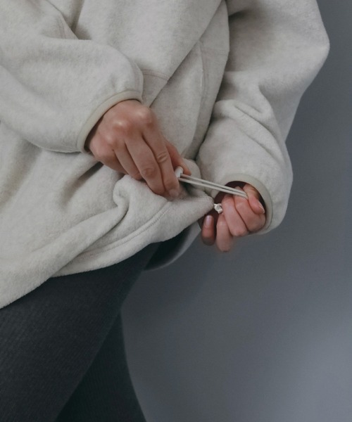 anuke（アンヌーク）の「Fleece 2way Onepiece（ワンピース・レディース・オートミール/チャコールグレー・38inch/36inch）」の19枚目の写真