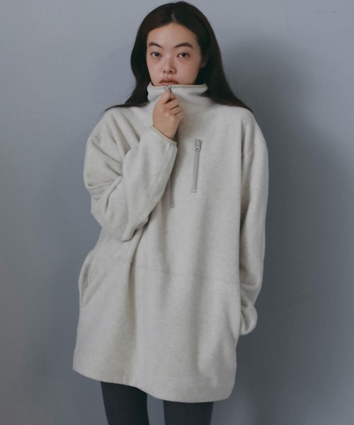 anuke（アンヌーク）の「Fleece 2way Onepiece（ワンピース・レディース・オートミール/チャコールグレー・38inch/36inch）」の18枚目の写真