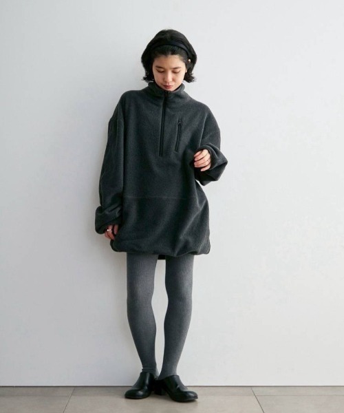 anuke（アンヌーク）の「Fleece 2way Onepiece（ワンピース・レディース・オートミール/チャコールグレー・38inch/36inch）」の17枚目の写真