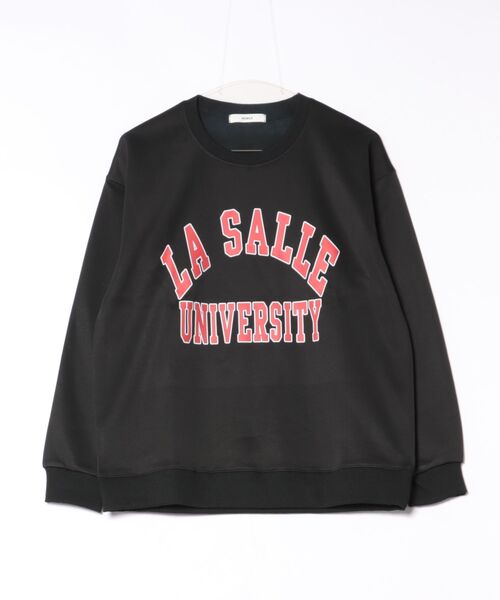 NOWLE（ノウル）の「【NOWLE】LA SALLE UNIVERSITY アーチロゴ カレッジプリント クルーネック スウェット（スウェット・メンズ・ワインレッド/ブラック・MEDIUM/X-LARGE/SMALL/LARGE）」の20枚目の写真
