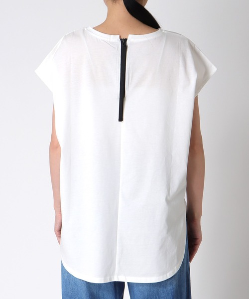 Jines（ジネス）の「ハートロゴTシャツ（Tシャツ/カットソー・レディース・チャコールグレー/ホワイト・38）」の10枚目の写真