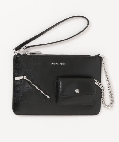 MICHAEL KORS（マイケルコース）の「JET SET コンバーチブル ジップ リストレット ラージ（クラッチバッグ・レディース・ブラック・FREE）」の4枚目の写真