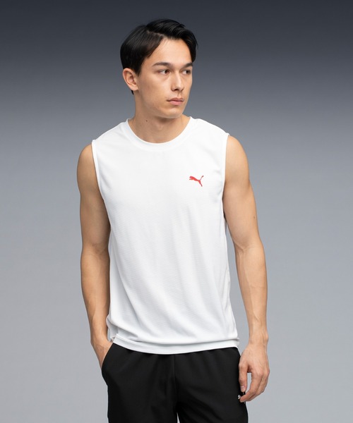 PUMA(プーマ)の「PUMA プーマ メンズ トレーニング スリーブレス Tシャツ(その他トップス・メンズ・ホワイト/ブラック・LARGE/XX-LARGE/MEDIUM/SMALL/X-LARGE)」の2枚目の写真