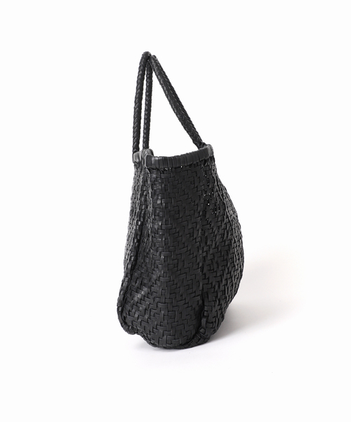 FRAMeWORK（フレームワーク）の「THE BAGMATI ダイヤ編み柄TOTEバック（トートバッグ・レディース・ウッド/ブラック・FREE）」の7枚目の写真