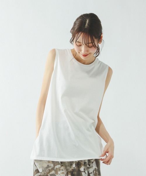 GLOBAL WORK(グローバルワーク)の「ヘビロッTEE裾アソートタンク/636766(タンクトップ・レディース・その他1/その他2・SHORT/REGULAR)」の2枚目の写真