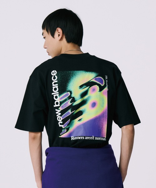 NEW BALANCE（ニューバランス）の「トライロゴヒートマップTシャツ（Tシャツ/カットソー・メンズ・ホワイト/ライトパープル/ブラック・XX-LARGE/X-LARGE/MEDIUM/SMALL/LARGE）」の8枚目の写真
