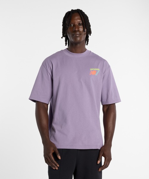 NEW BALANCE（ニューバランス）の「トライロゴヒートマップTシャツ（Tシャツ/カットソー・メンズ・ホワイト/ライトパープル/ブラック・XX-LARGE/X-LARGE/MEDIUM/SMALL/LARGE）」の4枚目の写真