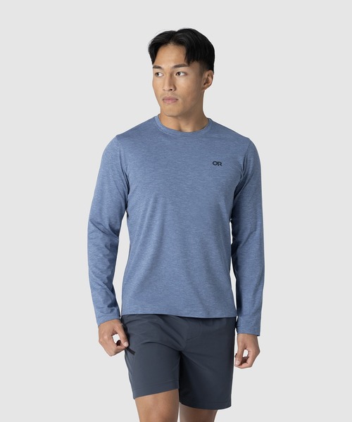 OUTDOOR RESEARCH(アウトドアリサーチ)の「OUTDOOR RESEARCH/アウトドアリサーチ ActiveIce Spectrum Sun Long Sleeve Tee(Tシャツ/カットソー・メンズ・グレー/ブルー・LARGE/MEDIUM)」の3枚目の写真