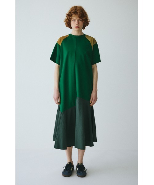 CIVIDINI グリーン 半袖ひざ丈ワンピース セール】HeRIN.CYE｜ヘリンドットサイのワンピース（グリーン・カーキ