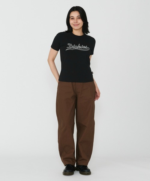 Dickies（ディッキーズ）の「Dickies/ディッキーズ グラフィックTシャツ 半袖/ブランドロゴTシャツ/ロゴT（Tシャツ/カットソー・レディース・レッド/ホワイト/ブラック・X-SMALL/MEDIUM/SMALL）」の10枚目の写真
