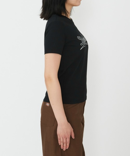 Dickies（ディッキーズ）の「Dickies/ディッキーズ グラフィックTシャツ 半袖/ブランドロゴTシャツ/ロゴT（Tシャツ/カットソー・レディース・レッド/ホワイト/ブラック・X-SMALL/MEDIUM/SMALL）」の15枚目の写真