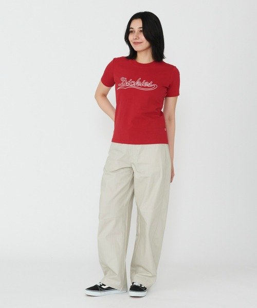 Dickies（ディッキーズ）の「Dickies/ディッキーズ グラフィックTシャツ 半袖/ブランドロゴTシャツ/ロゴT（Tシャツ/カットソー・レディース・レッド/ホワイト/ブラック・X-SMALL/MEDIUM/SMALL）」の19枚目の写真