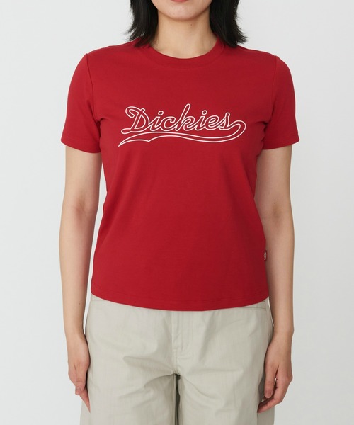 Dickies（ディッキーズ）の「Dickies/ディッキーズ グラフィックTシャツ 半袖/ブランドロゴTシャツ/ロゴT（Tシャツ/カットソー・レディース・レッド/ホワイト/ブラック・X-SMALL/MEDIUM/SMALL）」の20枚目の写真