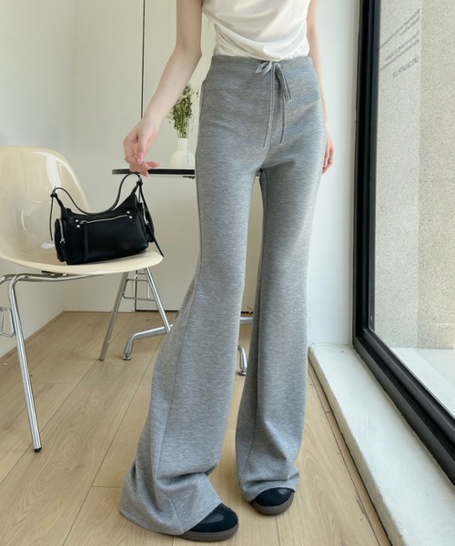 Ada.(エイダ)の「ストレート シルエット カット パンツ(その他パンツ・レディース・グレー/ブラック/チャコール・S/M)」の2枚目の写真