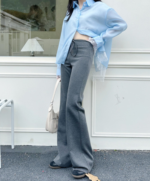 Ada.(エイダ)の「ストレート シルエット カット パンツ(その他パンツ・レディース・グレー/ブラック/チャコール・S/M)」の17枚目の写真
