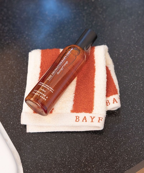 BAYFLOW(ベイフロー)の「BFハンドタオル(太ストライプ)25×25(ハンカチ/ハンドタオル・レディース・ブルー/ネイビー/ブラウン・0)」の2枚目の写真