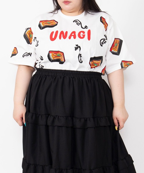 PUNYUS(プニュズ)の「【新サイズ】うなぎ総柄Tシャツ(Tシャツ/カットソー・レディース・その他1・5/4/3/2/1)」の13枚目の写真