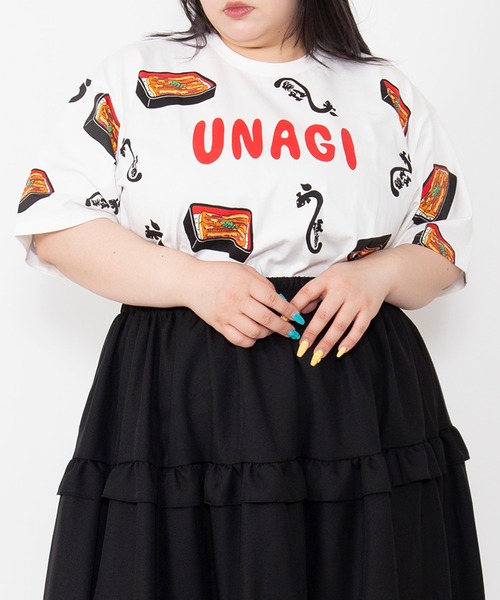 PUNYUS(プニュズ)の「【新サイズ】うなぎ総柄Tシャツ(Tシャツ/カットソー・レディース・その他1・5/4/3/2/1)」の15枚目の写真