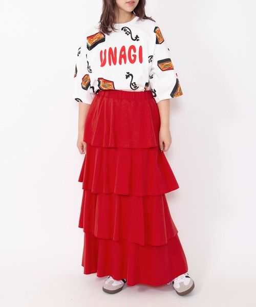 PUNYUS(プニュズ)の「【新サイズ】うなぎ総柄Tシャツ(Tシャツ/カットソー・レディース・その他1・5/4/3/2/1)」の7枚目の写真