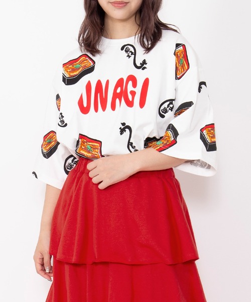 PUNYUS(プニュズ)の「【新サイズ】うなぎ総柄Tシャツ(Tシャツ/カットソー・レディース・その他1・5/4/3/2/1)」の11枚目の写真