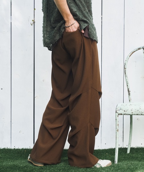 CASPER JOHN（キャスパージョン）の「Pleats tuck pants/プリーツタックパンツ（その他パンツ・メンズ・グレー/ブラック/ブラウン・X-SMALL/LARGE/MEDIUM/SMALL）」の14枚目の写真