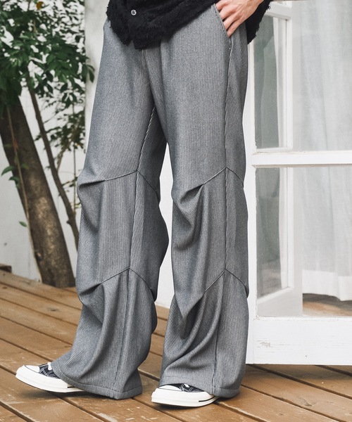 CASPER JOHN（キャスパージョン）の「Pleats tuck pants/プリーツタックパンツ（その他パンツ・メンズ・グレー/ブラック/ブラウン・X-SMALL/LARGE/MEDIUM/SMALL）」の8枚目の写真