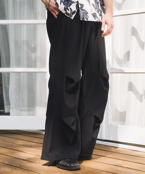 CASPER JOHN（キャスパージョン）の「Pleats tuck pants/プリーツタックパンツ（その他パンツ・メンズ・グレー/ブラック/ブラウン・X-SMALL/LARGE/MEDIUM/SMALL）」の6枚目の写真