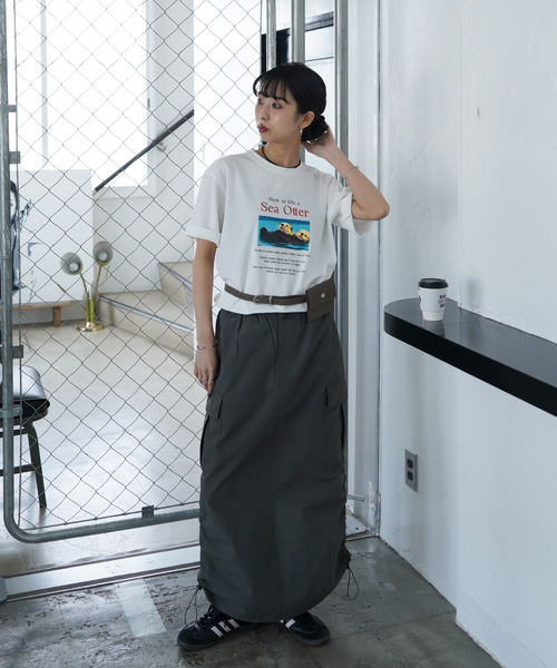 Chillfar（チルファー）の「アソートアニマルTEE（Tシャツ/カットソー・レディース・ホワイト系2/ホワイト系1/ホワイト系/グレー/チャコール/ホワイト・FREE）」の16枚目の写真