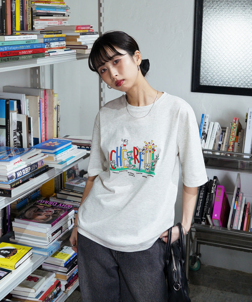 Chillfar（チルファー）の「アソートアニマルTEE（Tシャツ/カットソー・レディース・ホワイト系2/ホワイト系1/ホワイト系/グレー/チャコール/ホワイト・FREE）」の20枚目の写真