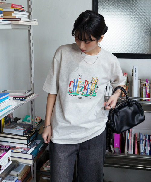 Chillfar（チルファー）の「アソートアニマルTEE（Tシャツ/カットソー・レディース・ホワイト系2/ホワイト系1/ホワイト系/グレー/チャコール/ホワイト・FREE）」の21枚目の写真